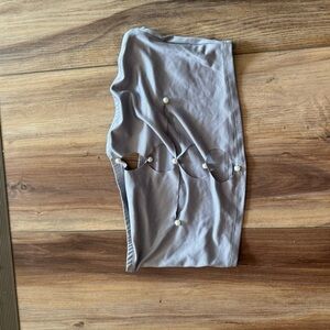 SHEIN Gray Top with Elegant Details